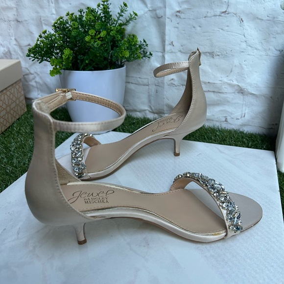 Badgley Mischka Jewel
Dash Ankle Strap Kitten
Heel women size 6 new with box - Picture 15 of 16